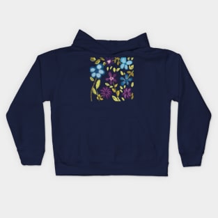 FLOWERS WATERCOLOUR Kids Hoodie